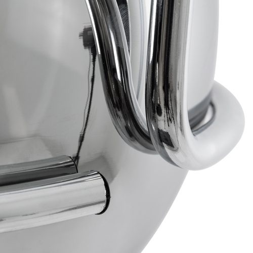 GLOBOSTAR® GLASSO 60928 Μοντέρνο Κρεμαστό Φωτιστικό Οροφής με Ντουί 1 x E27 AC 220-240V IP20 - Ασημί - Μ27 x Π27 x Υ52cm