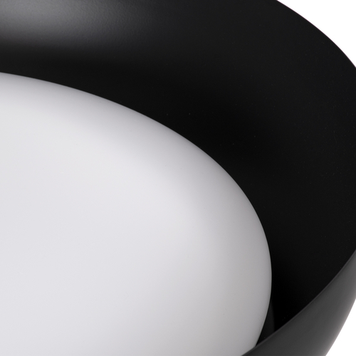 GLOBOSTAR® ANATOLIA 61264 Μοντέρνο Φωτιστικό Οροφής LED 75W 8625lm 120° AC 220-240V IP20 Ρυθμιζόμενο Λευκό CCT με Χειριστήριο από 2700K έως 6000K Dimmable - Lumileds SMD Chip - Μαύρο Ματ - Μ60 x Π60 x Υ13cm - 3 Χρόνια Εγγύηση