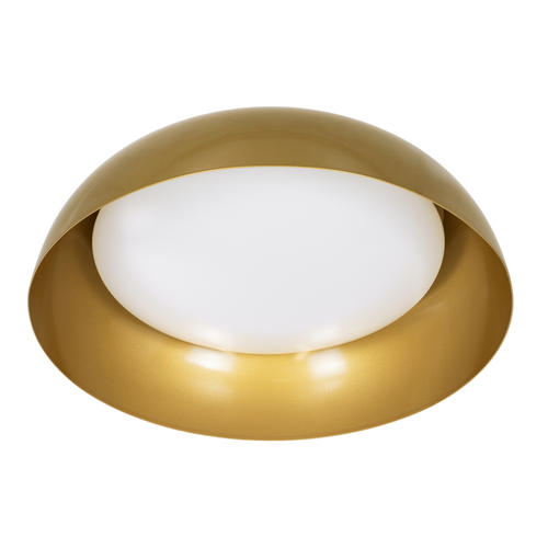 GLOBOSTAR® ANATOLIA 61266 Μοντέρνο Φωτιστικό Οροφής LED 75W 8625lm 120° AC 220-240V IP20 Ρυθμιζόμενο Λευκό CCT με Χειριστήριο από 2700K έως 6000K Dimmable - Lumileds SMD Chip - Χρυσό - Μ60 x Π60 x Υ13cm - 3 Χρόνια Εγγύηση