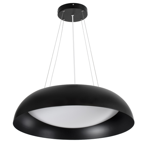 GLOBOSTAR® ANATOLIA 61269 Μοντέρνο Κρεμαστό Φωτιστικό Οροφής LED 75W 8625lm 120° AC 220-240V IP20 Ρυθμιζόμενο Λευκό CCT με Χειριστήριο από 2700K έως 6000K Dimmable - Lumileds SMD Chip - Μαύρο Ματ - Μ60 x Π60 x Υ12.5cm - 3 Χρόνια Εγγύηση