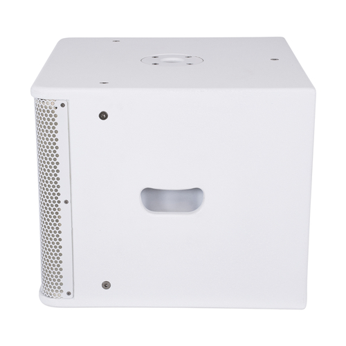 GloboStar® FDB ES112SA 98007 Facilities Speaker - Ενεργό Αυτοενισχυόμενο Ηχείο Subwoofer Εγκαταστάσεων Επιδαπέδιο με Ψηφιακό Ενισχυτή BA1.6 AC 220V/50-60Hz - 600W RMS (1400W Peak) - 1 x 12 Inches LF - IP20 - Λευκό - Μ44.5 x Π44.5 x Υ37.5cm