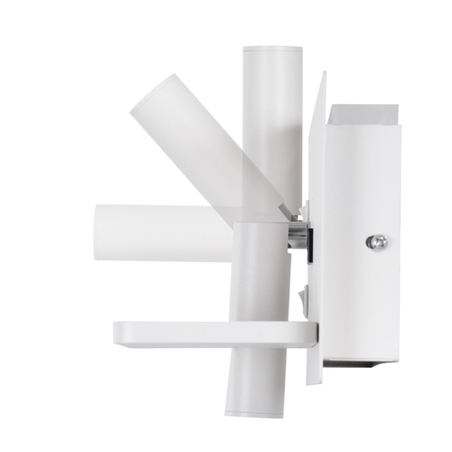 GLOBOSTAR® PALADIN 61354 Μοντέρνο Φωτιστικό Τοίχου - Απλίκα Ξενοδοχείου Reading Light με Φορτιστή USB 3A & Wireless 20W LED 6W 720lm 36° & 360° AC 220-240V IP20 Φυσικό Λευκό 4500K - Bridgelux COB Chip & TÜV SÜD Driver - Λευκό Ματ - Μ30 x Π11 x Υ12cm - 3 Χρόνια Εγγύηση