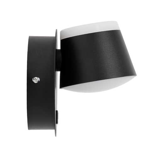 GLOBOSTAR® REGENCY 61373 Μοντέρνο Φωτιστικό Τοίχου - Απλίκα Ξενοδοχείου Reading Light με Φορτιστή USB 3A LED 8W 920lm 120° AC 220-240V IP20 Φυσικό Λευκό 4500K - Bridgelux SMD Chip & TÜV SÜD Driver - Μαύρο Ματ - Μ12 x Π12 x Υ13cm - 3 Χρόνια Εγγύηση