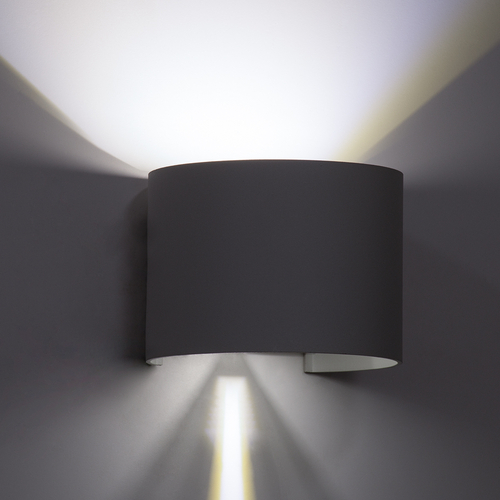 GLOBOSTAR® AXIS-R 60641 Μοντέρνο Φωτιστικό Τοίχου - Απλίκα LED 10W 1250lm 5°/60° AC 220-240V Αδιάβροχο IP65 Ψυχρό Λευκό 6000K - Bridgelux COB Chip & TÜV SÜD Driver - Λευκό Ματ - Μ10 x Π10 x Υ10cm - 5 Χρόνια Εγγύηση