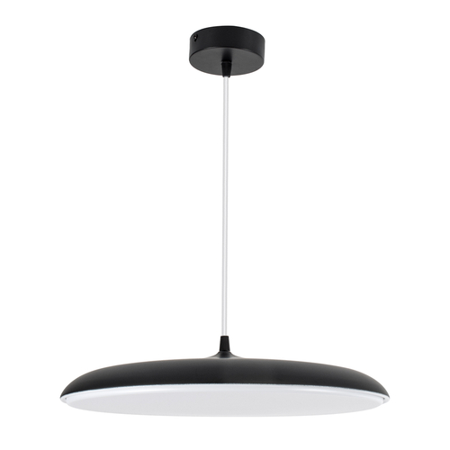 GLOBOSTAR® BARON 61254 Μοντέρνο Κρεμαστό Φωτιστικό Οροφής LED 24W 2880lm 120° AC 220-240V IP20 Ρυθμιζόμενο Λευκό CCT με On/Off 2700K/4500K/6000K - Lumileds SMD Chip - Μαύρο Ματ - Μ40 x Π40 x Υ10cm - 3 Χρόνια Εγγύηση