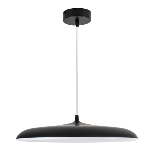 GLOBOSTAR® BARON 61254 Μοντέρνο Κρεμαστό Φωτιστικό Οροφής LED 24W 2880lm 120° AC 220-240V IP20 Ρυθμιζόμενο Λευκό CCT με On/Off 2700K/4500K/6000K - Lumileds SMD Chip - Μαύρο Ματ - Μ40 x Π40 x Υ10cm - 3 Χρόνια Εγγύηση