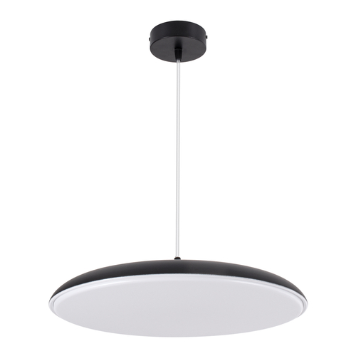 GLOBOSTAR® BARON 61254 Μοντέρνο Κρεμαστό Φωτιστικό Οροφής LED 24W 2880lm 120° AC 220-240V IP20 Ρυθμιζόμενο Λευκό CCT με On/Off 2700K/4500K/6000K - Lumileds SMD Chip - Μαύρο Ματ - Μ40 x Π40 x Υ10cm - 3 Χρόνια Εγγύηση