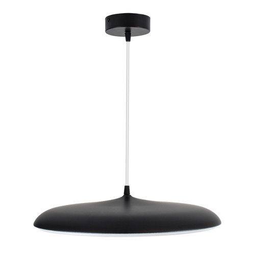 GLOBOSTAR® BARON 61254 Μοντέρνο Κρεμαστό Φωτιστικό Οροφής LED 24W 2880lm 120° AC 220-240V IP20 Ρυθμιζόμενο Λευκό CCT με On/Off 2700K/4500K/6000K - Lumileds SMD Chip - Μαύρο Ματ - Μ40 x Π40 x Υ10cm - 3 Χρόνια Εγγύηση