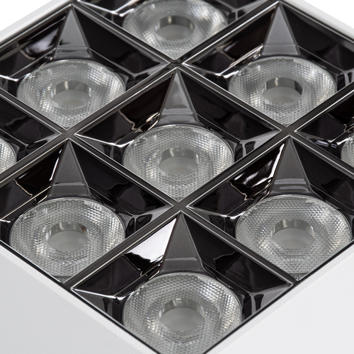 GLOBOSTAR® LUMINAR 60339 Downlight Σποτ LED 30W 4050lm 36° AC 220-240V IP20 Θερμό Λευκό 2700K - Osram SMD Chip & TÜV SÜD Driver - Λευκό Ματ - Μ12 x Π12 x Υ6.6cm - 5 Χρόνια Εγγύηση