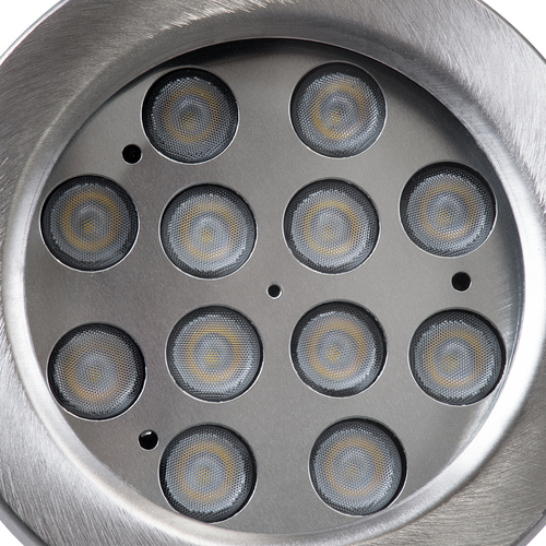 GLOBOSTAR® UNDERWATER-DENIS 90430 Υποβρύχιος Προβολέας Σποτ για Σιντριβάνια/Πισίνες LED 12W 1200lm 30° DC 24V Αδιάβροχο IP68 Ψυχρό Λευκό 6000K Dimmable - Ανοξείδωτο Ατσάλι 304 - Μ14.5 x Π7 x Υ17cm - 3 Χρόνια Εγγύηση