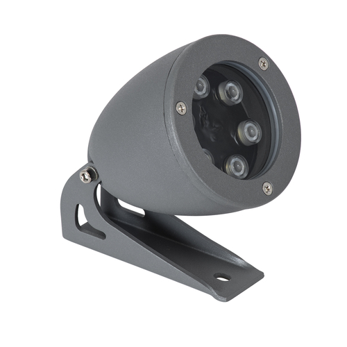 GLOBOSTAR® TREESPO 90471 Φωτιστικό Σποτ για Φυτά - Δέντρα LED 12W 1260lm 15° DC 24V Αδιάβροχο IP67 Πολύχρωμο RGBW Dimmable DMX512 - Bridgelux SMD Chip - Γκρι Ανθρακί - Μ9 x Π11 x Υ9cm - 3 Χρόνια Εγγύηση