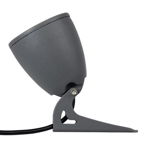 GLOBOSTAR® TREESPO 90471 Φωτιστικό Σποτ για Φυτά - Δέντρα LED 12W 1260lm 15° DC 24V Αδιάβροχο IP67 Πολύχρωμο RGBW Dimmable DMX512 - Bridgelux SMD Chip - Γκρι Ανθρακί - Μ9 x Π11 x Υ9cm - 3 Χρόνια Εγγύηση