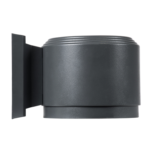 GLOBOSTAR® WALLLIGHT-GONA 90483 Μοντέρνο Φωτιστικό Τοίχου - Απλίκα LED 24W 2160lm 5° DC 24V Αδιάβροχο IP67 Θερμό Λευκό 2700K - CREE COB Chip & TÜV SÜD Driver - Γκρι Ανθρακί Ματ - Μ13 x Π16.5 x Υ5cm - 3 Χρόνια Εγγύηση