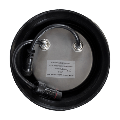 GloboStar® UNDERWATER-JULIA 90570 Υποβρύχιο Χωνευτό Φωτιστικό Σποτ Ειδικό για Σιντριβάνια LED 12W 1020lm 15° DC 24V Αδιάβροχο IP68 Φ18 x Υ11.2cm RGBW DMX512 - Ανοξείδωτο Ατσάλι - 3 Years Warranty