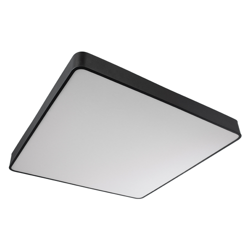 GLOBOSTAR® KAMALA 61210-P Μοντέρνο Κρεμαστό Φωτιστικό Οροφής LED 100W 11020lm 120° AC 220-240V IP20 Ρυθμιζόμενο Λευκό CCT με Χειριστήριο από 2700K έως 6000K Dimmable - Lumileds SMD Chip - Μαύρο Ματ - Μ80 x Π80 x Υ8cm - 3 Χρόνια Εγγύηση