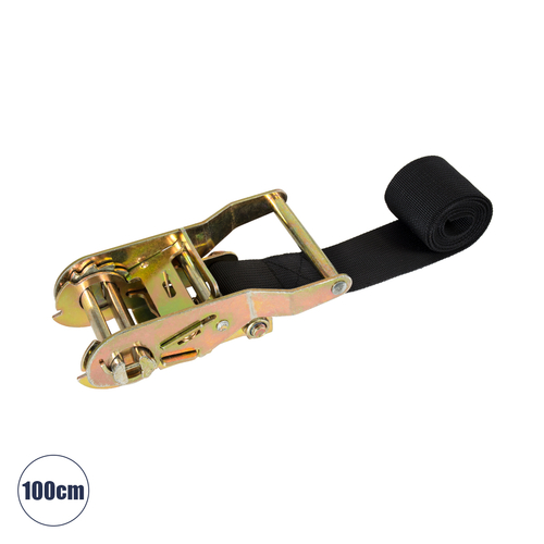 GLOBOSTAR® TREEBASE 90478 Ιμάντας με Καστάνια για Τοποθέτηση Φωτιστικών Σποτ σε κορμό Φυτών & Δέντρων - Μαύρο & Χρυσό - Μ100 x Π7.5 x Υ5cm