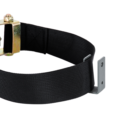 GLOBOSTAR® TREEBASE 90478 Ιμάντας με Καστάνια για Τοποθέτηση Φωτιστικών Σποτ σε κορμό Φυτών & Δέντρων - Μαύρο & Χρυσό - Μ100 x Π7.5 x Υ5cm