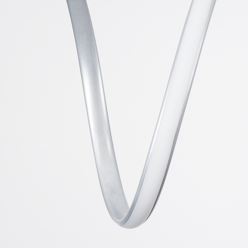 GLOBOSTAR® SPIRALE 61285 Μοντέρνο Κρεμαστό Φωτιστικό Οροφής LED 75W 8400lm 300° AC 220-240V IP20 Ρυθμιζόμενο Λευκό CCT με Χειριστήριο από 2700K έως 6000K Dimmable - Lumileds SMD Chip - Νίκελ Βούρτσας - Μ72 x Π25 x Υ30cm - 3 Χρόνια Εγγύηση