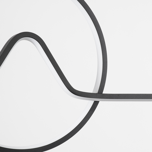 GLOBOSTAR® WINDY 61292 Μοντέρνο Κρεμαστό Φωτιστικό Οροφής LED 67W 7504lm 300° AC 220-240V IP20 Ρυθμιζόμενο Λευκό CCT με Χειριστήριο από 2700K έως 6000K Dimmable - Lumileds SMD Chip - Μαύρο Ματ - Μ120 x Π4 x Υ30cm - 3 Χρόνια Εγγύηση