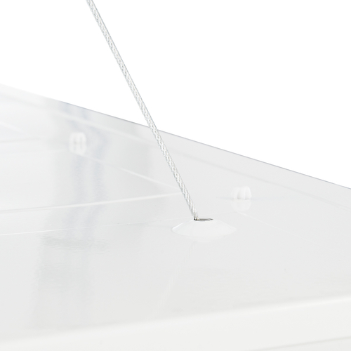 GLOBOSTAR® SUSPENSION 60219 Σύστημα Κρέμασης με 4 Ρυθμιζόμενες Ντίζες & Εξαρτήματα Ειδικό για Πάνελ 60x60cm & 120x30cm - Μ1 x Π1 x Υ80cm