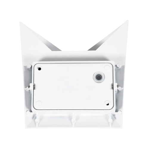 GLOBOSTAR® STEALTH 60521 Μοντέρνο Φωτιστικό Τοίχου - Απλίκα LED 10W 1100lm 60° AC 220-240V Αδιάβροχο IP65 Φυσικό Λευκό 4500K - Bridgelux COB Chip & TÜV SÜD Driver - Λευκό Ματ - Μ17 x Π7.5 x Υ17cm - 5 Χρόνια Εγγύηση