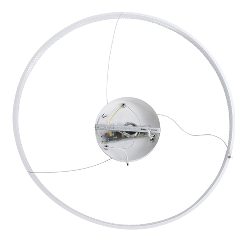 GLOBOSTAR® DIAMOND 61521 Μοντέρνο Κρεμαστό Φωτιστικό Οροφής LED 67W 7504lm 360° AC 220-240V IP20 Ρυθμιζόμενο Λευκό CCT με Χειριστήριο από 2700K έως 6000K Dimmable - Lumileds SMD Chip - Λευκό Ματ - Μ80 x Π80 x Υ110cm - 3 Χρόνια Εγγύηση