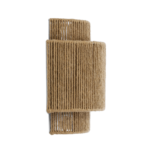 GLOBOSTAR® MABANA 02322 Boho Φωτιστικό Τοίχου - Απλίκα με Ντουί 1 x E27 AC 220-240V IP20 - Μπεζ - Μ23 x Π11 x Υ25cm