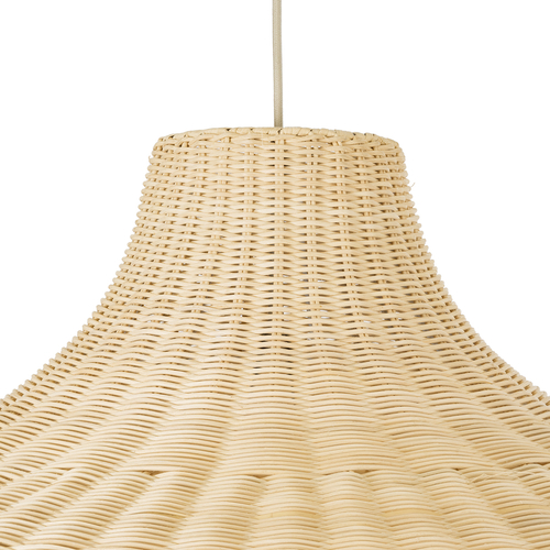 GLOBOSTAR® AFURU 01829 Boho Κρεμαστό Φωτιστικό Οροφής με Ντουί 1 x E27 AC 220-240V IP20 - Μπεζ - Μ100 x Π100 x Υ60cm