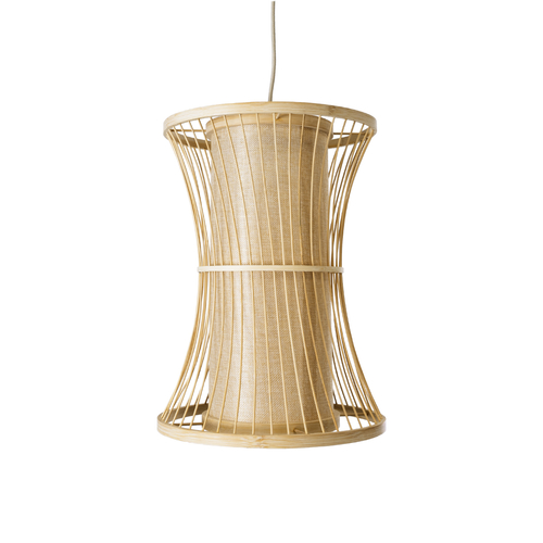 GLOBOSTAR® HIBISCUS 01932 Boho Κρεμαστό Φωτιστικό Οροφής με Ντουί 1 x E27 AC 220-240V IP20 - Μπεζ - Μ30 x Π30 x Υ40cm