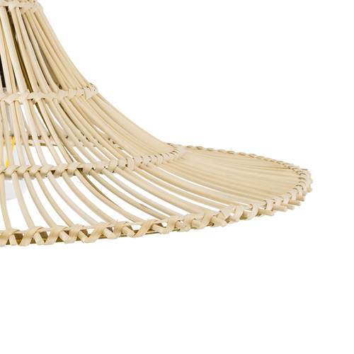 GLOBOSTAR® PALERMO 02208 Boho Κρεμαστό Φωτιστικό Οροφής με Ντουί 1 x E27 AC 220-240V IP20 - Μπεζ - Μ60 x Π60 x Υ20cm