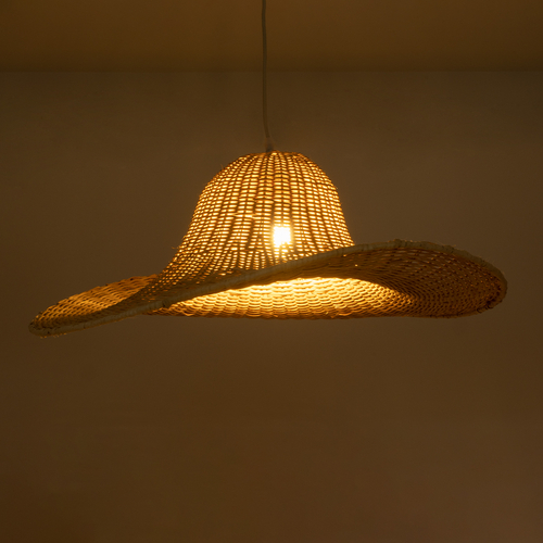 GLOBOSTAR® ESPARGOS 02214 Boho Κρεμαστό Φωτιστικό Οροφής με Ντουί 1 x E27 AC 220-240V IP20 - Μπεζ - Μ70 x Π70 x Υ35cm