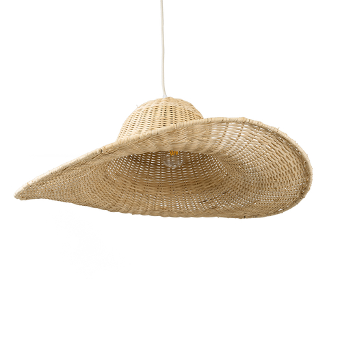 GLOBOSTAR® ESPARGOS 02214 Boho Κρεμαστό Φωτιστικό Οροφής με Ντουί 1 x E27 AC 220-240V IP20 - Μπεζ - Μ70 x Π70 x Υ35cm