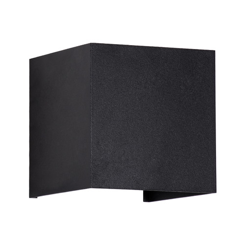 GLOBOSTAR® AXIS-S 60568 Μοντέρνο Φωτιστικό Τοίχου - Απλίκα LED 10W 1250lm 5°/60° AC 220-240V Αδιάβροχο IP65 Ψυχρό Λευκό 6000K - Bridgelux COB Chip & TÜV SÜD Driver - Μαύρο Ματ - Μ10 x Π10 x Υ10cm - 5 Χρόνια Εγγύηση