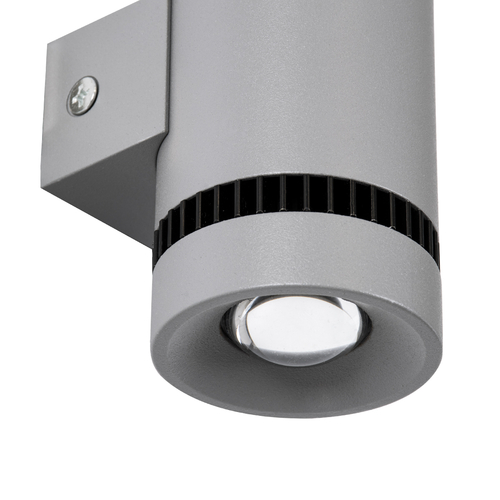 GLOBOSTAR® CANNONAL 60576 Μοντέρνο Φωτιστικό Τοίχου - Απλίκα LED 10W 1150lm 30° AC 220-240V IP20 Θερμό Λευκό 2700K - Bridgelux COB Chip & TÜV SÜD Driver - Μαύρο Ματ & Γκρι Ανθρακί Ματ - Μ5 x Π6.5 x Υ11cm - 3 Χρόνια Εγγύηση