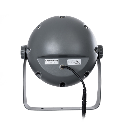 GLOBOSTAR® FLOODIMO 90748 Προβολέας Σποτ Wall Washer με Αντιθαμβωτική Γρίλια LED 100W 8000lm 10° DC 24V Αδιάβροχο IP67 Πολύχρωμο RGBW Dimmable DMX512 - Bridgelux SMD Chip - Γκρι Ανθρακί - Μ34 x Π36 x Υ44cm - 3 Χρόνια Εγγύηση