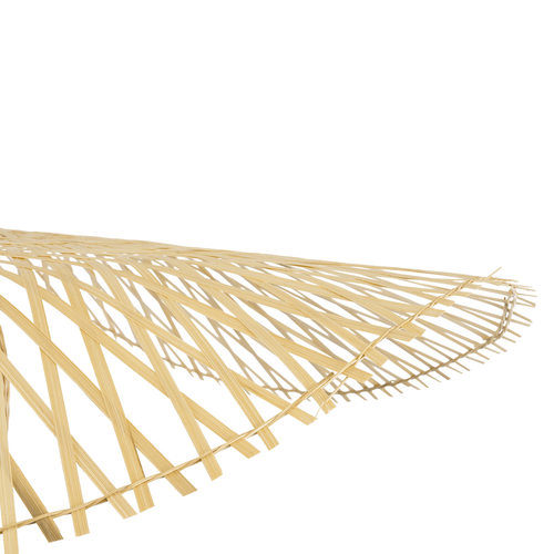 GLOBOSTAR® CINNABAR 01837 Boho Κρεμαστό Φωτιστικό Οροφής με Ντουί 1 x E27 AC 220-240V IP20 - Μπεζ - Μ75 x Π75 x Υ21cm