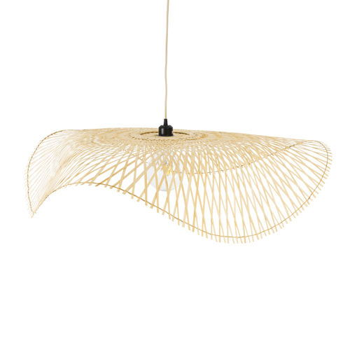 GLOBOSTAR® MELEMELE 01842 Boho Κρεμαστό Φωτιστικό Οροφής με Ντουί 1 x E27 AC 220-240V IP20 - Μπεζ - Μ100 x Π100 x Υ12cm