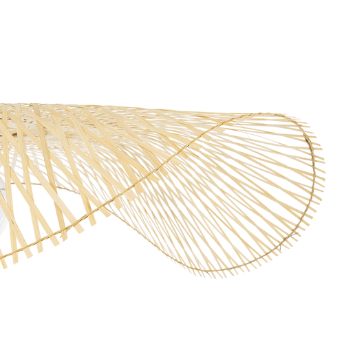 GLOBOSTAR® MELEMELE 01842 Boho Κρεμαστό Φωτιστικό Οροφής με Ντουί 1 x E27 AC 220-240V IP20 - Μπεζ - Μ100 x Π100 x Υ12cm