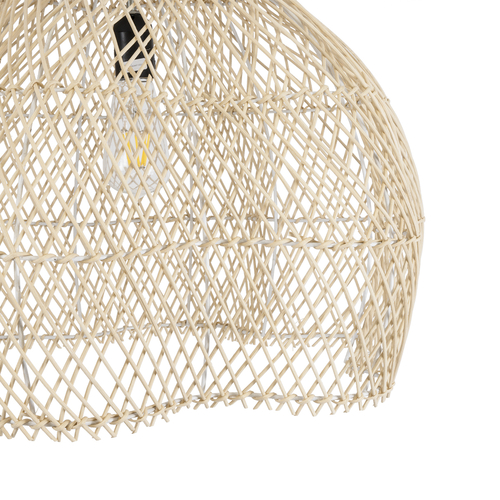 GLOBOSTAR® ADEJE 02210 Boho Κρεμαστό Φωτιστικό Οροφής με Ντουί 1 x E27 AC 220-240V IP20 - Μπεζ - Μ60 x Π60 x Υ60cm