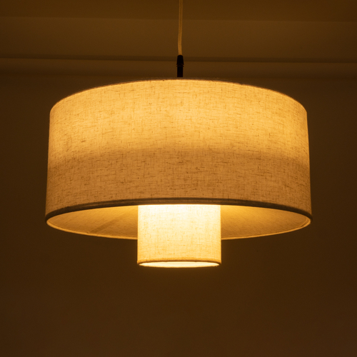 GLOBOSTAR® MARIGOLD 02226 Boho Κρεμαστό Φωτιστικό Οροφής με Ντουί 1 x E27 AC 220-240V IP20 - Λευκό - Μ48 x Π48 x Υ27cm