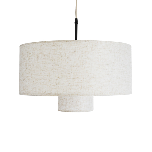 GLOBOSTAR® MARIGOLD 02226 Boho Κρεμαστό Φωτιστικό Οροφής με Ντουί 1 x E27 AC 220-240V IP20 - Λευκό - Μ48 x Π48 x Υ27cm