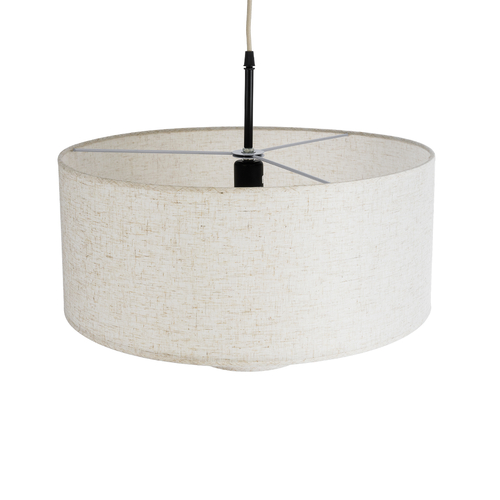 GLOBOSTAR® MARIGOLD 02226 Boho Κρεμαστό Φωτιστικό Οροφής με Ντουί 1 x E27 AC 220-240V IP20 - Λευκό - Μ48 x Π48 x Υ27cm