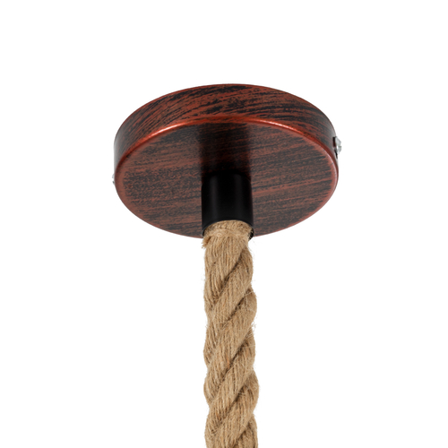 GLOBOSTAR® BARBAROSSA 01707 Vintage Κρεμαστό Φωτιστικό Οροφής με Ντουί 1 x E27 AC 220-240V IP20 - Χάλκινο - Μ18 x Π18 x Υ28cm