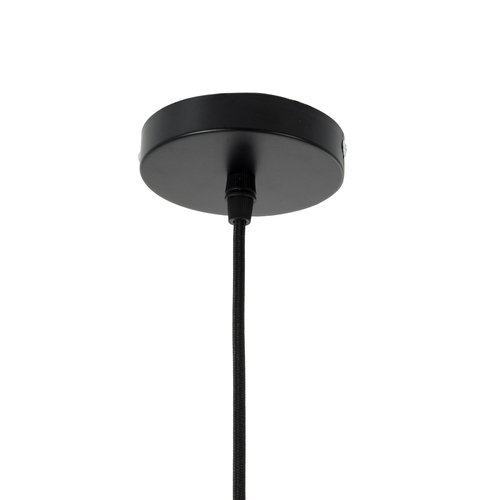 GLOBOSTAR® YOSHI 01929 Boho Κρεμαστό Φωτιστικό Οροφής με Ντουί 1 x E27 AC 220-240V IP20 - Μαύρο - Μ35 x Π35 x Υ60cm