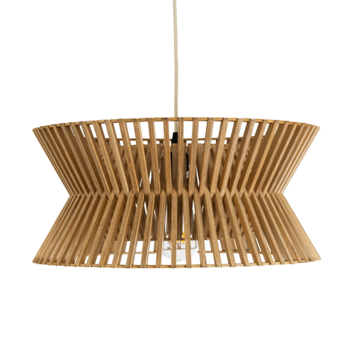 GLOBOSTAR® BIMINI 02287 Boho Κρεμαστό Φωτιστικό Οροφής με Ντουί 1 x E27 AC 220-240V IP20 - Καφέ - Μ45 x Π45 x Υ20cm