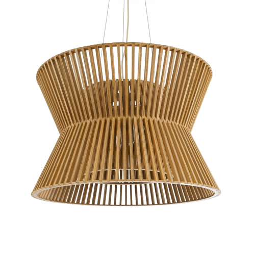 GLOBOSTAR® BIMINI 02288 Boho Κρεμαστό Φωτιστικό Οροφής με Ντουί 1 x E27 AC 220-240V IP20 - Καφέ - Μ60 x Π60 x Υ40cm