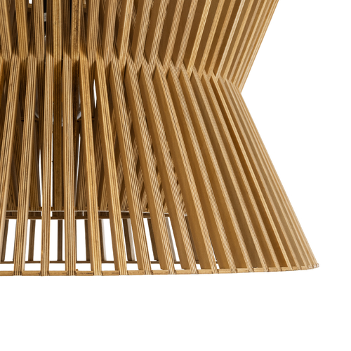 GLOBOSTAR® BIMINI 02288 Boho Κρεμαστό Φωτιστικό Οροφής με Ντουί 1 x E27 AC 220-240V IP20 - Καφέ - Μ60 x Π60 x Υ40cm