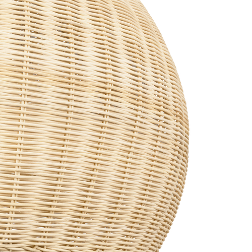 GLOBOSTAR® RAITO 01825 Boho Κρεμαστό Φωτιστικό Οροφής με Ντουί 1 x E27 AC 220-240V IP20 - Μπεζ - Μ60 x Π60 x Υ40cm