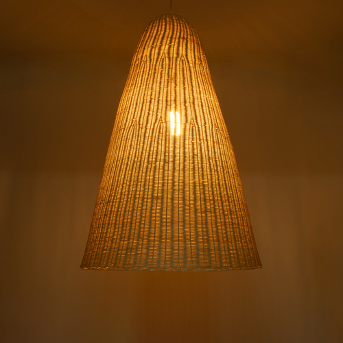 GLOBOSTAR® MAHANA 01827 Boho Κρεμαστό Φωτιστικό Οροφής με Ντουί 1 x E27 AC 220-240V IP20 - Μπεζ - Μ80 x Π80 x Υ130cm