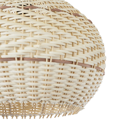 GLOBOSTAR® SANTACRUZ 01950 Boho Κρεμαστό Φωτιστικό Οροφής με Ντουί 1 x E27 AC 220-240V IP20 - Μπεζ & Καφέ - Μ40 x Π40 x Υ40cm